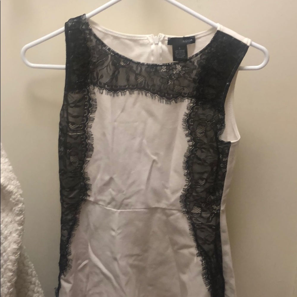 Aqua laced dress
